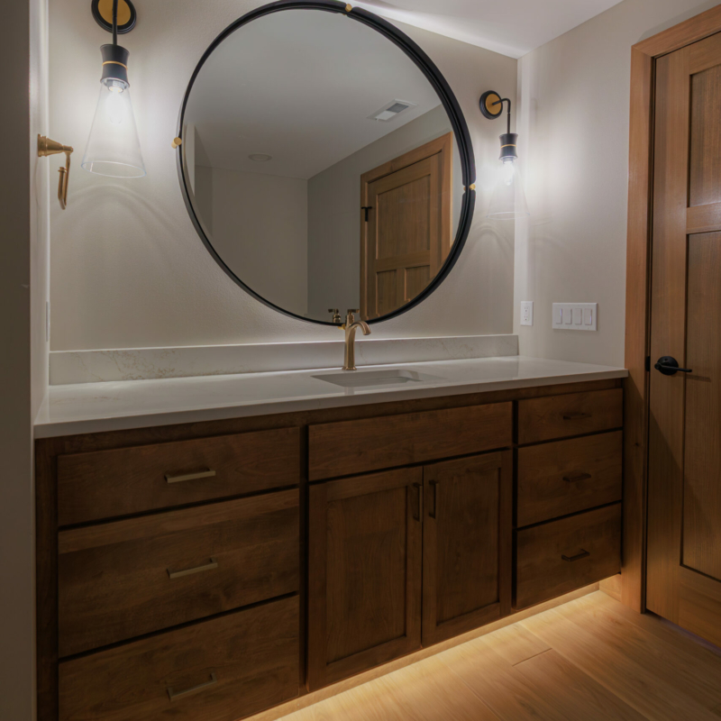 toe kick lights under bathroom vanity
